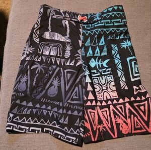 Tribal Print Board Shorts